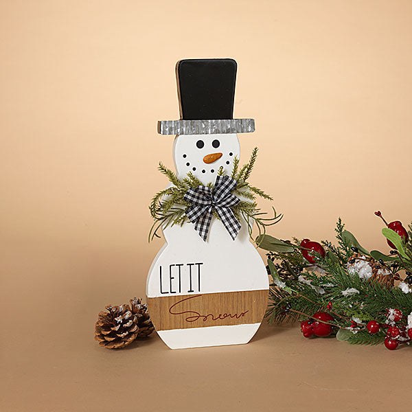 Let it Snow Snowman Figurine