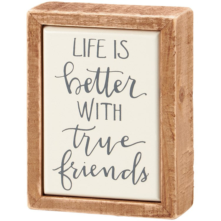 True Friends Mini Box Sign