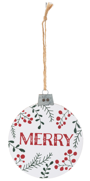 Holiday Bulb Ornament - 3 Styles