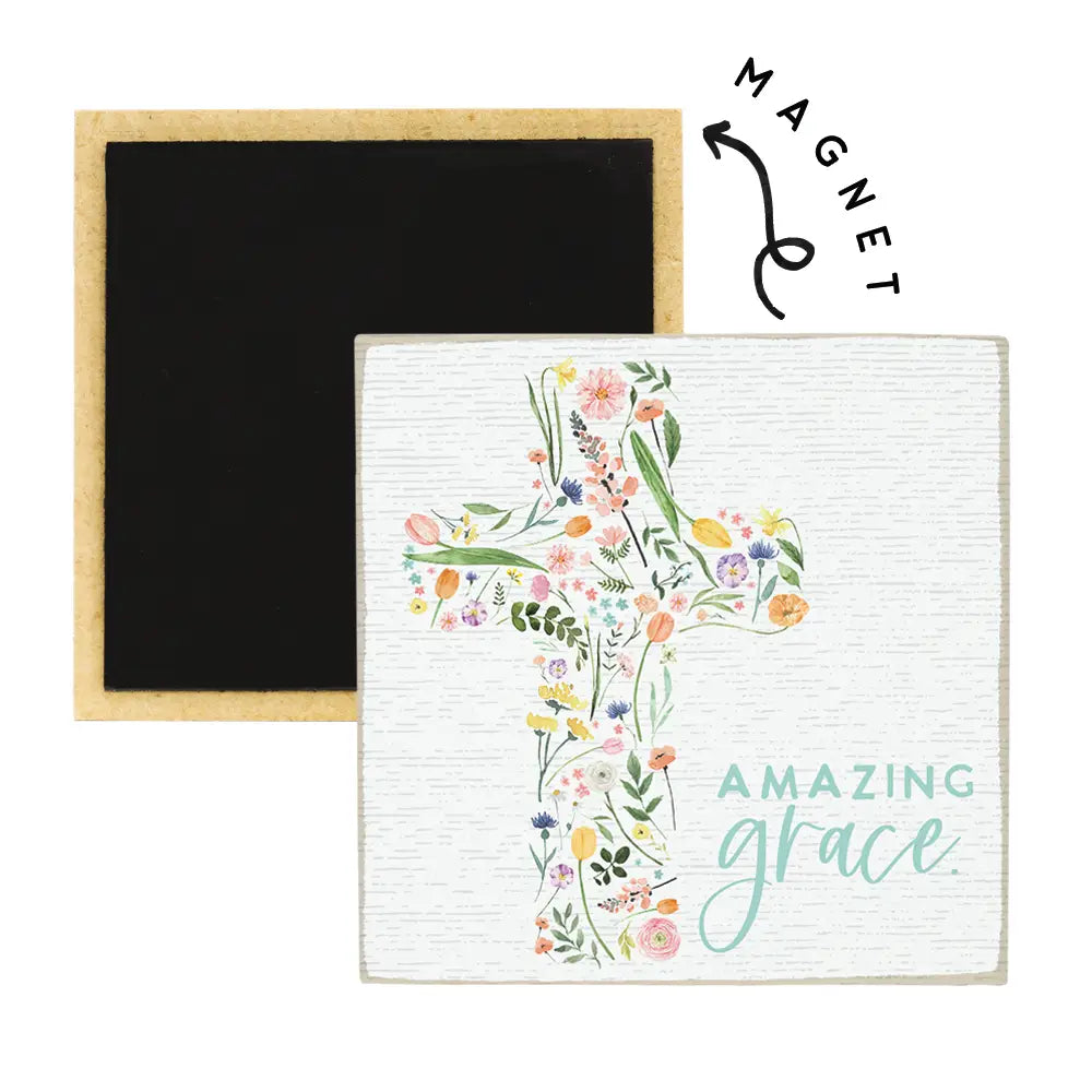 Amazing grace square magnet