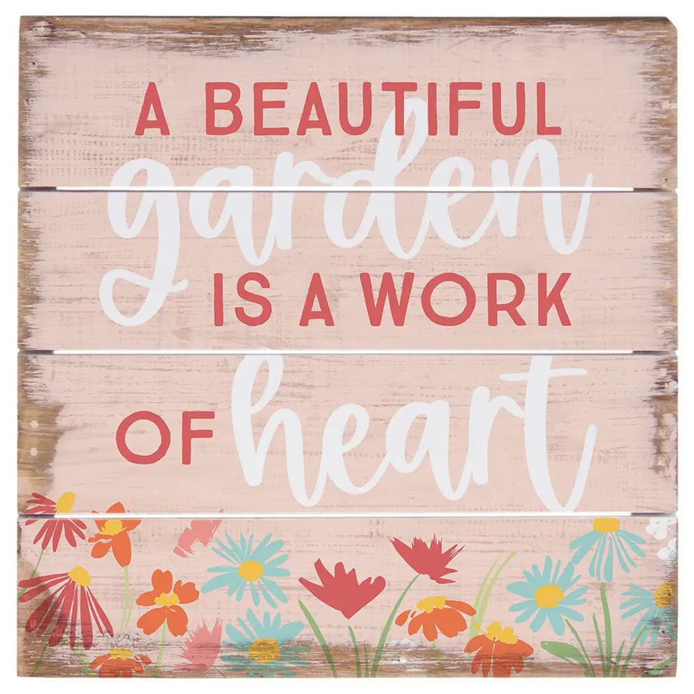 Beautiful Garden Pallet Sign