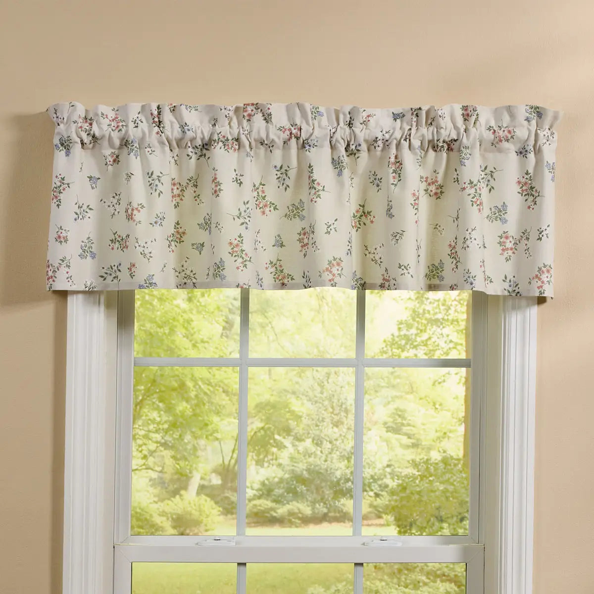 Backyard Flowers Valance