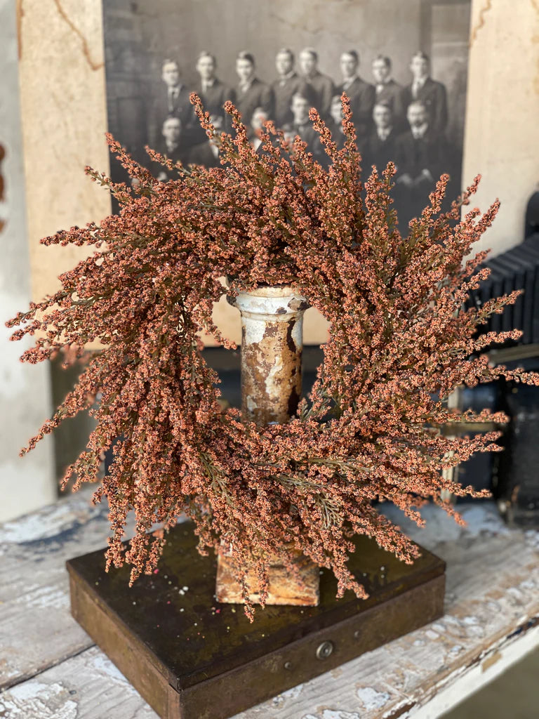 Fall Heather Candle Ring - Pumpkin