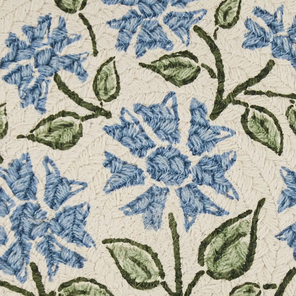 Emmaline Print Braided Chair Pad