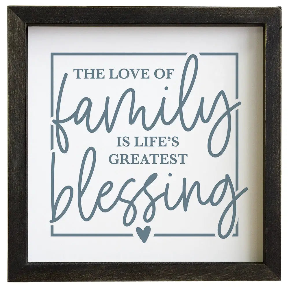 Love of Family Framed Sign