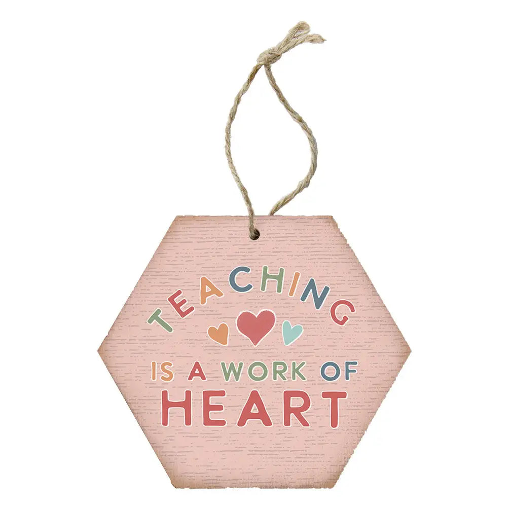 Teaching work of heart ornament