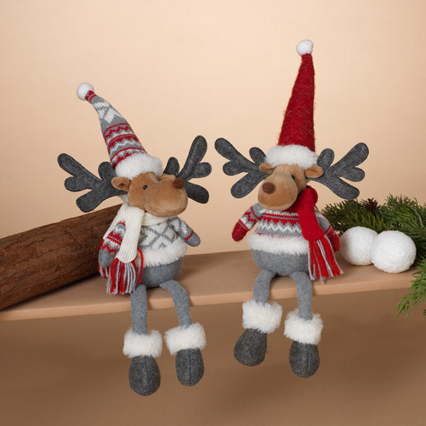 Holiday Moose Shelf Sitter - Small - 2 Styles
