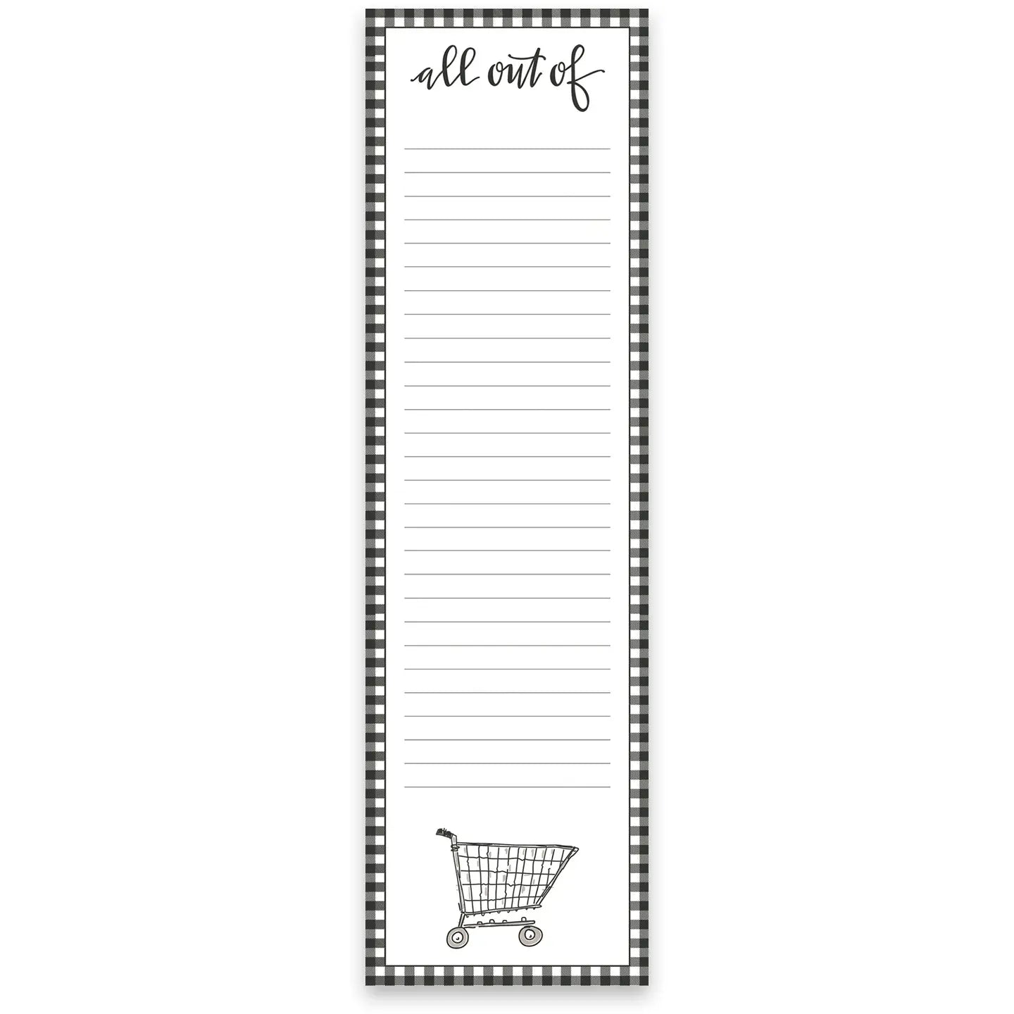 All Out Of Shopping List Pad