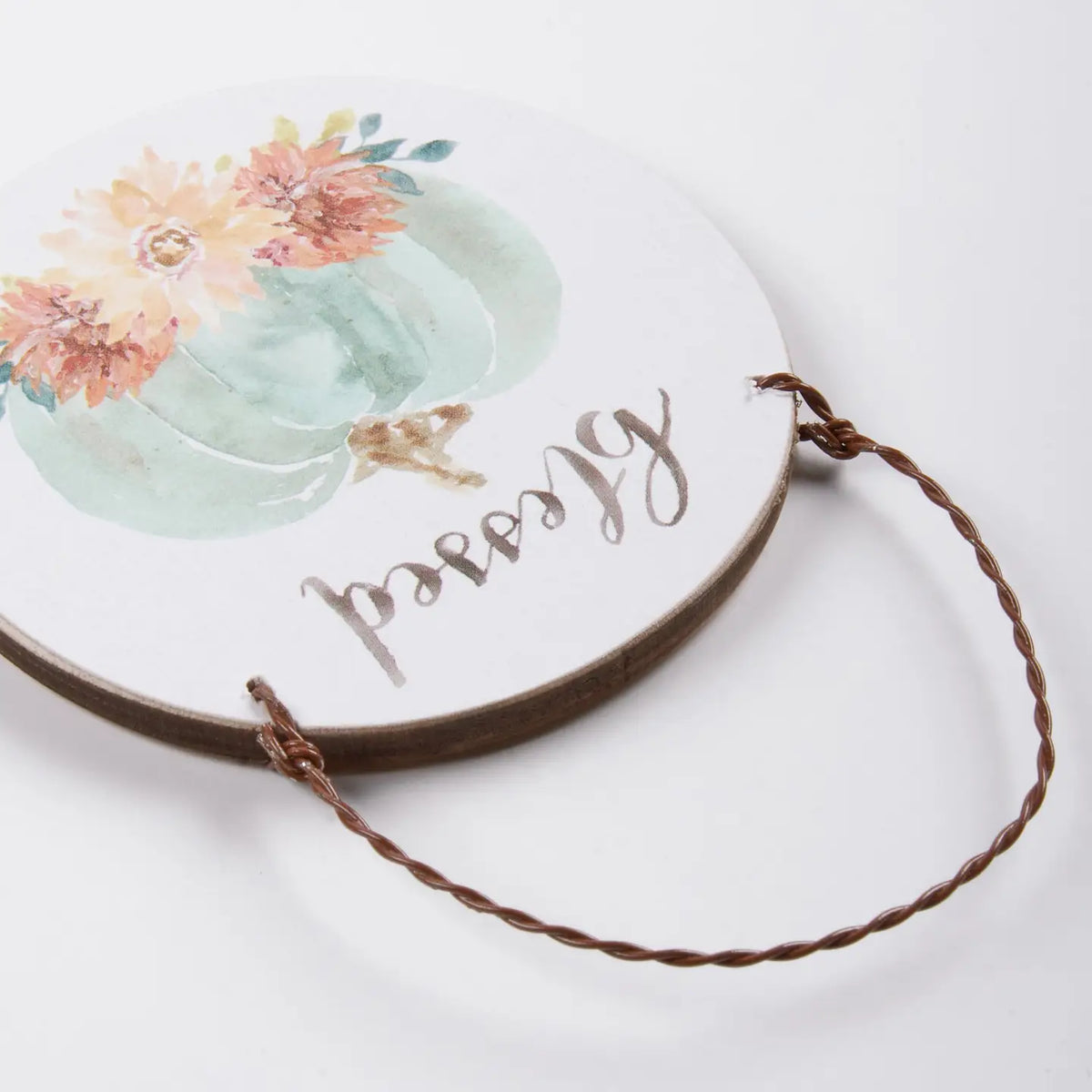 Round Pumpkin Ornament - 4 Styles