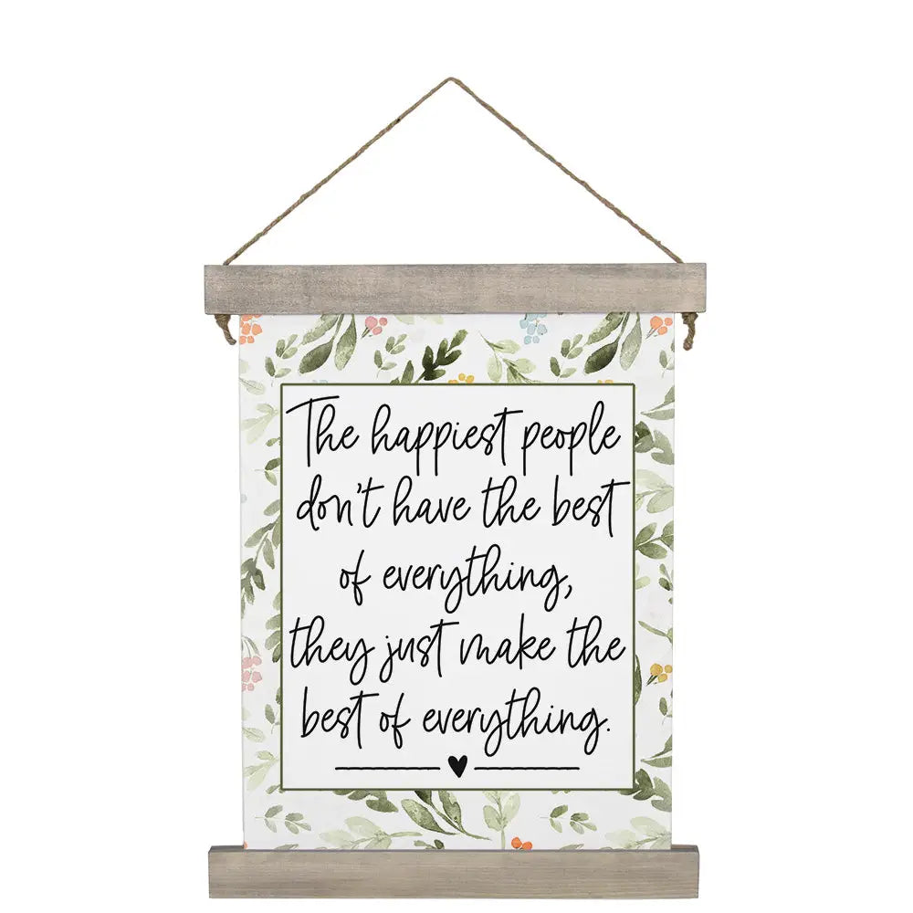 Happiest People Hanging Canvas