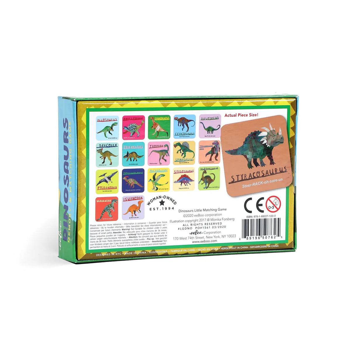 Dinosaurs Little Memory &amp; Matching Game