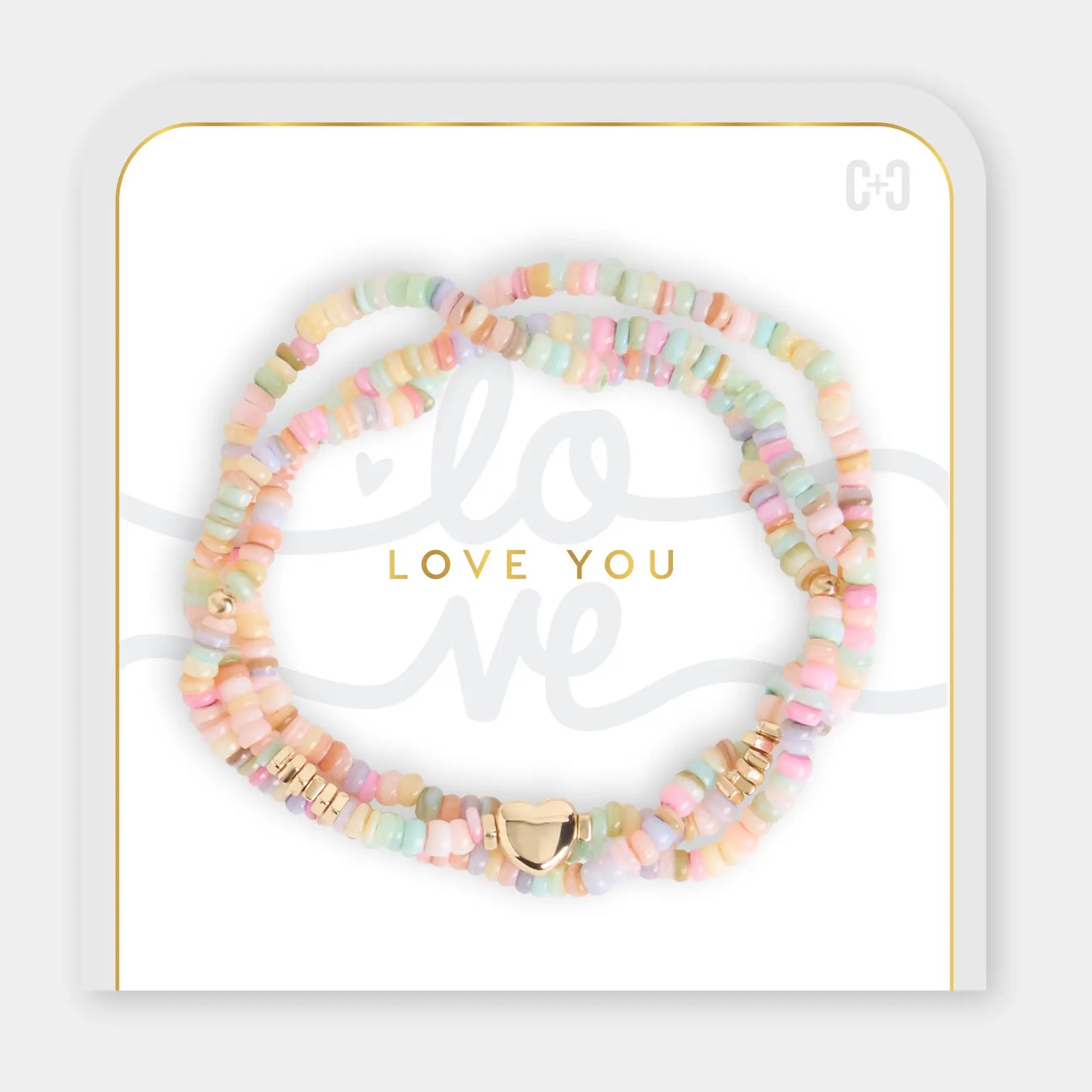 Love you Bracelet - Pastels