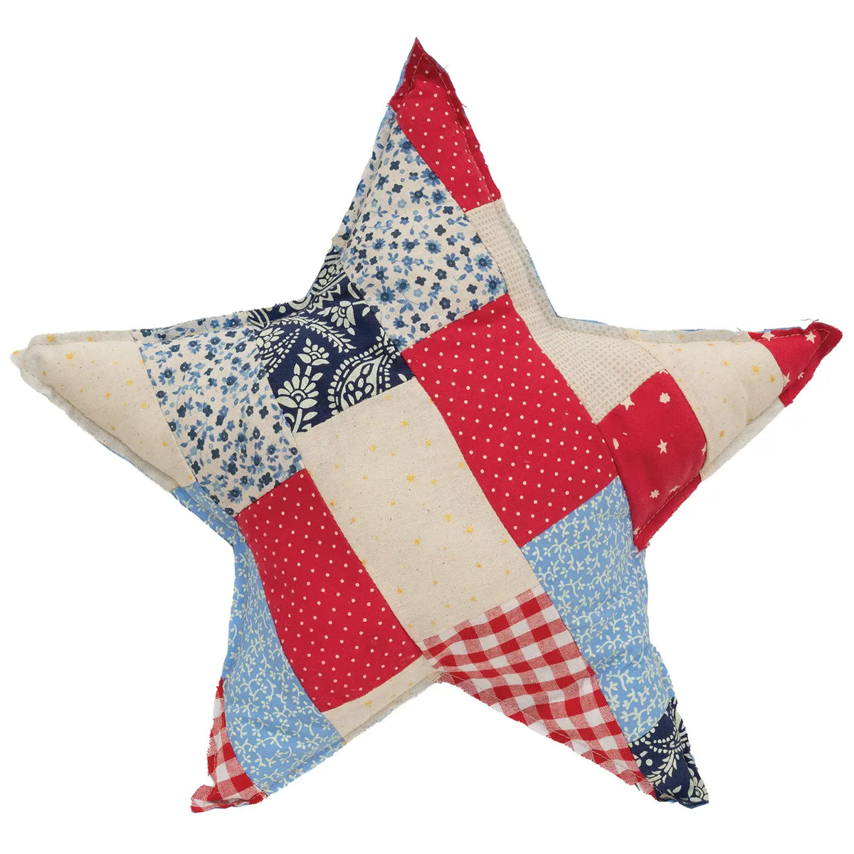 Patchwork Americana Star Pillow - Large