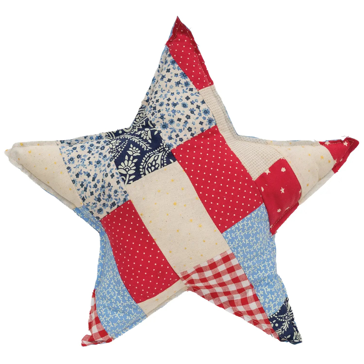 Patchwork Americana Star Pillow - Large