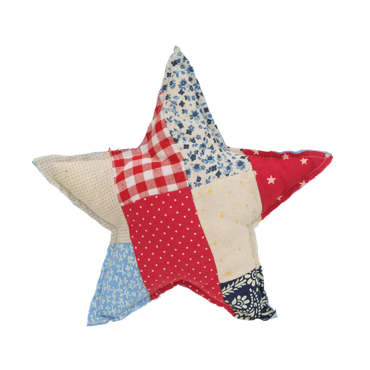 Patchwork Americana Star Pillow - Small