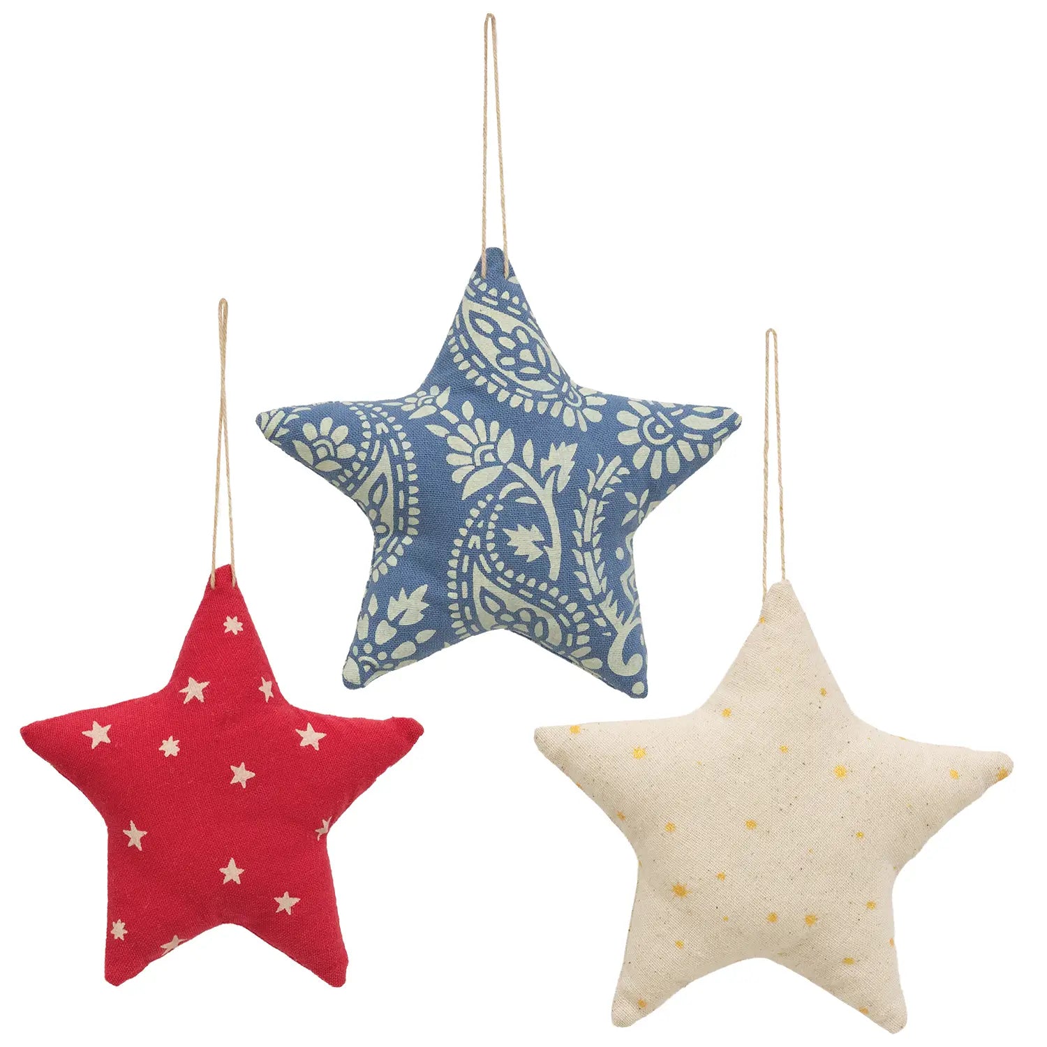 Americana Star Ornaments - 3 Styles