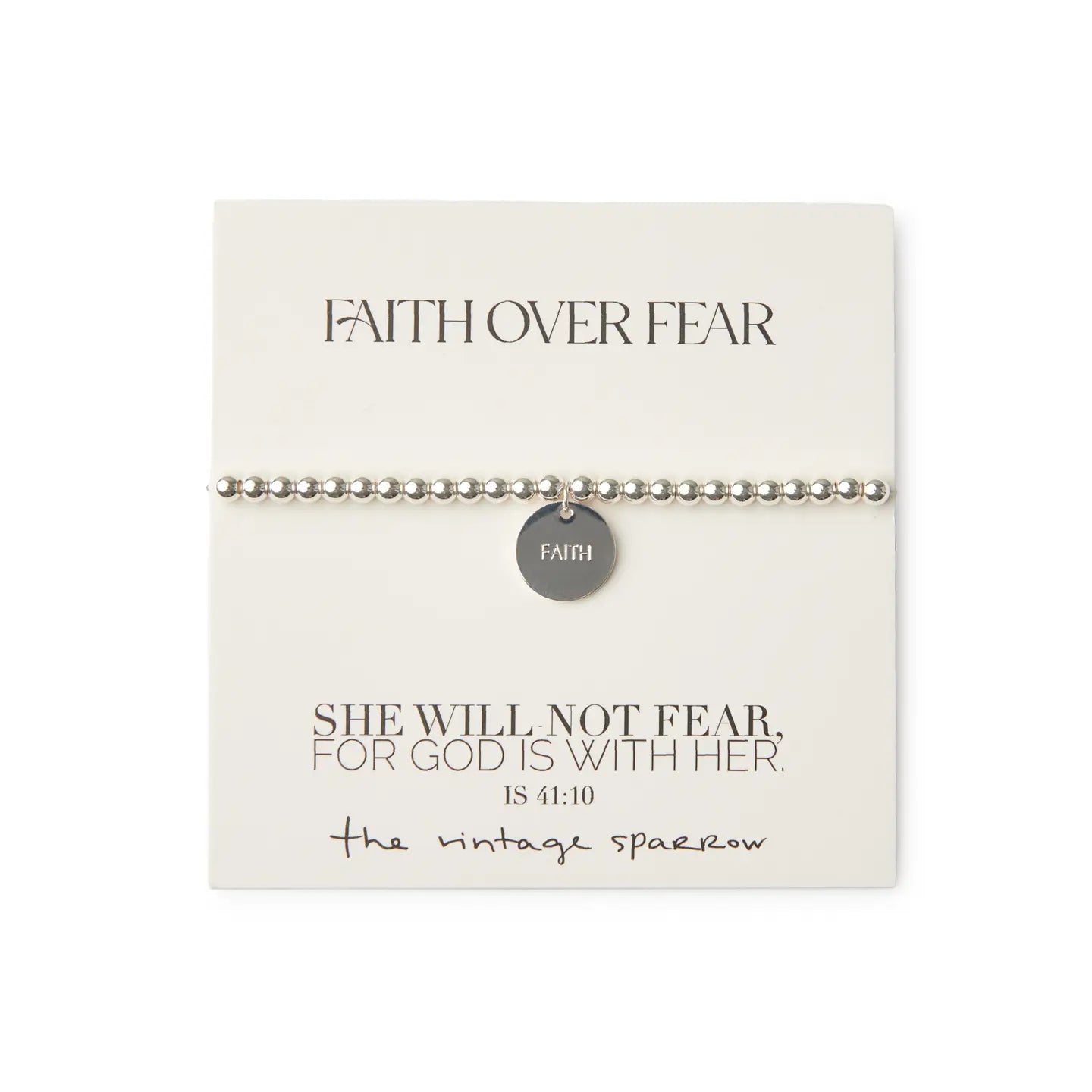 Faith Silver Bracelet