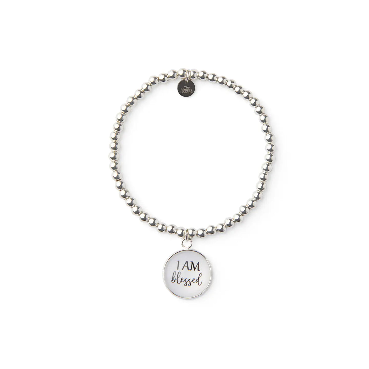 I Am Blessed Silver Bracelet