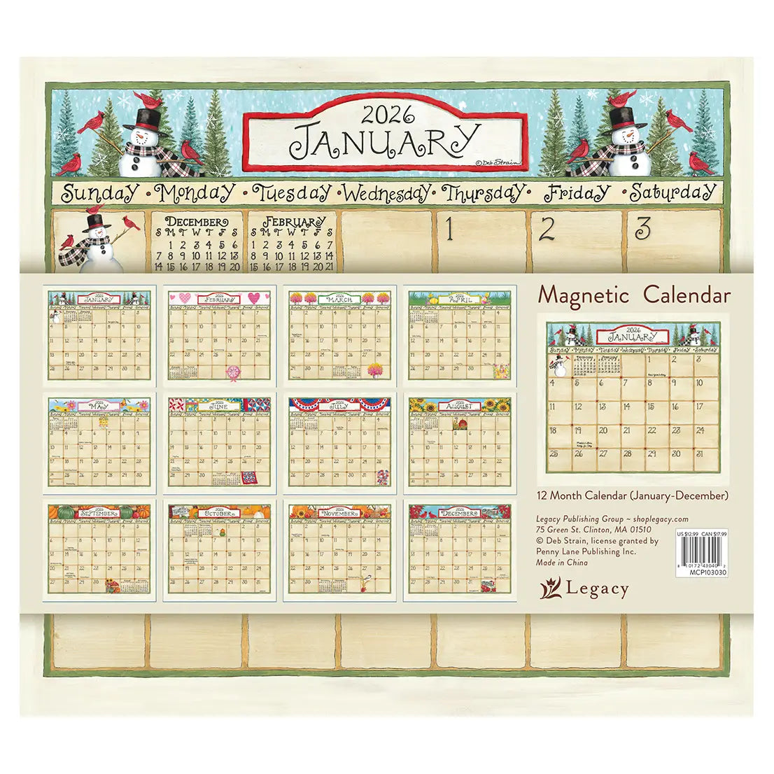 Coming Home Magnetic 2026 Calendar Pad