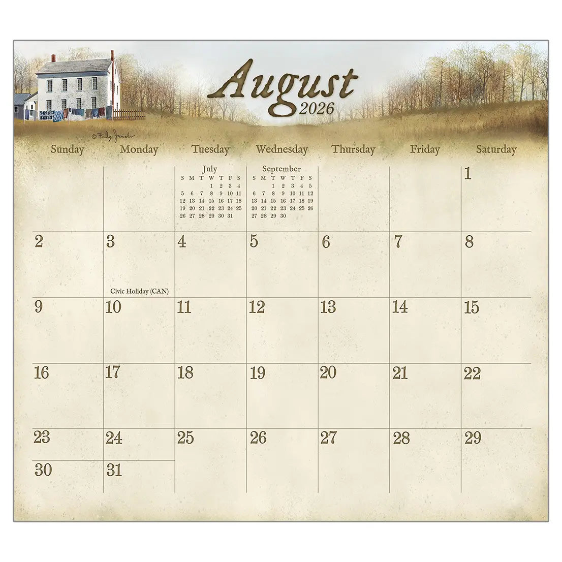 The Road Home Magnetic 2026 Calendar Pad