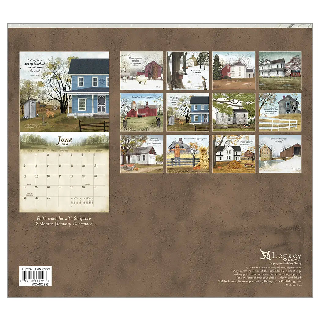 Blessings of Home 2026 Wall Calendar