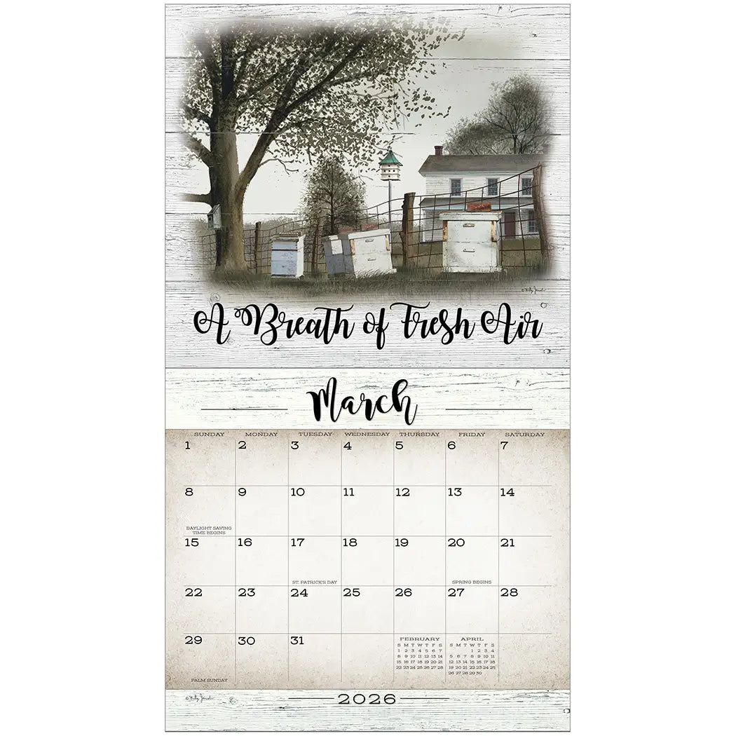 Farmhouse 2026 Wall Calendar