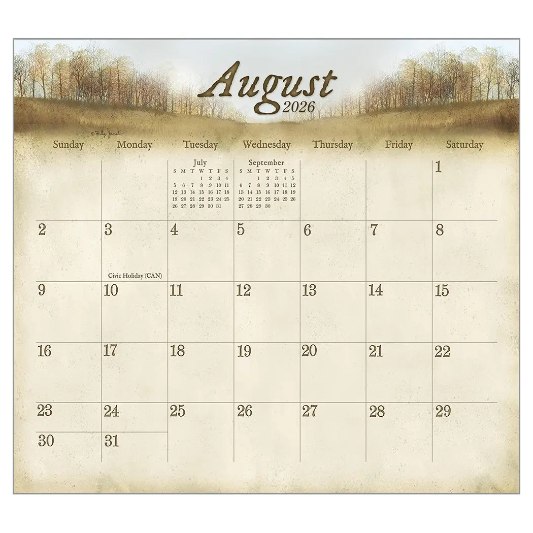 The Road Home 2026 Wall Calendar