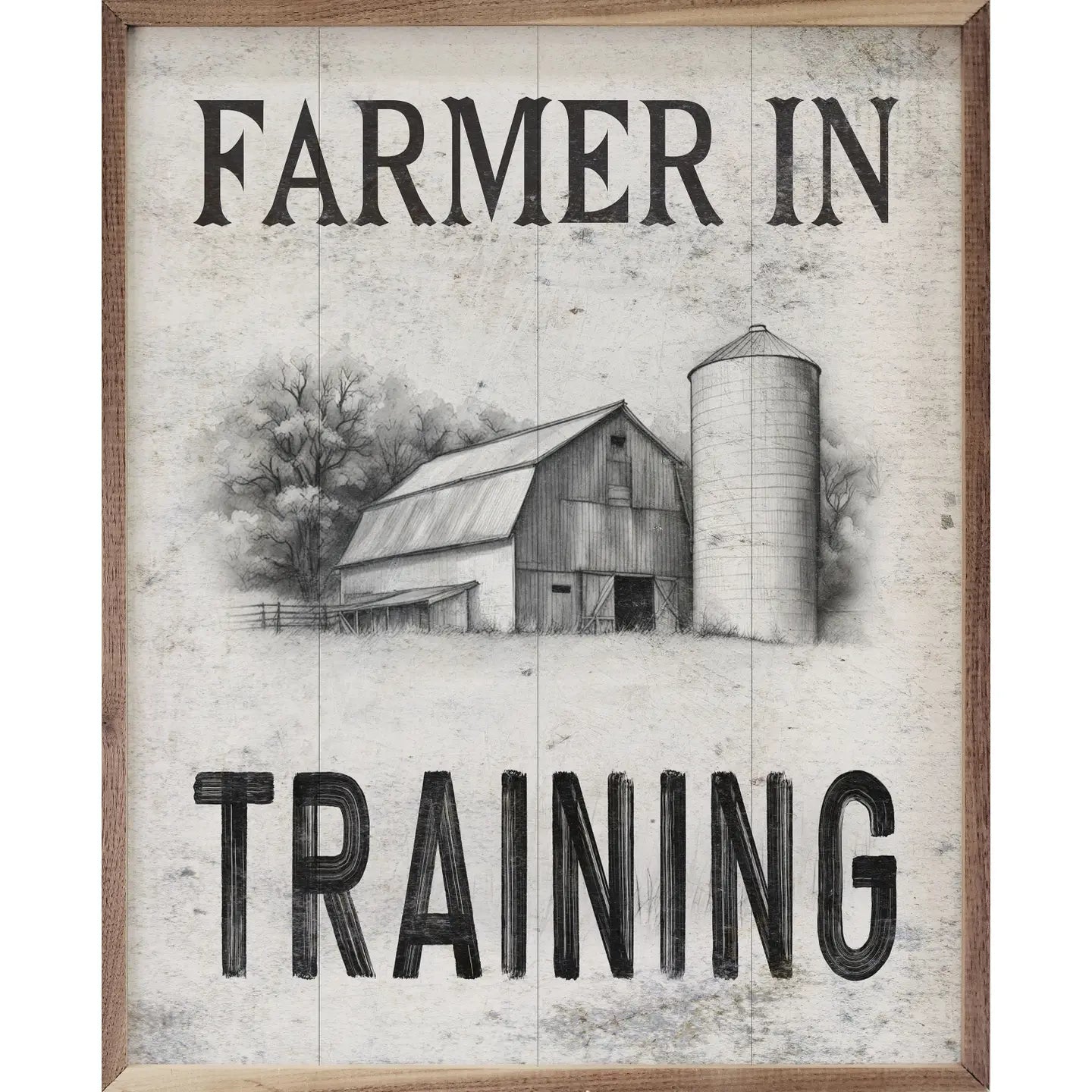 Farmer in Training Framed Sign