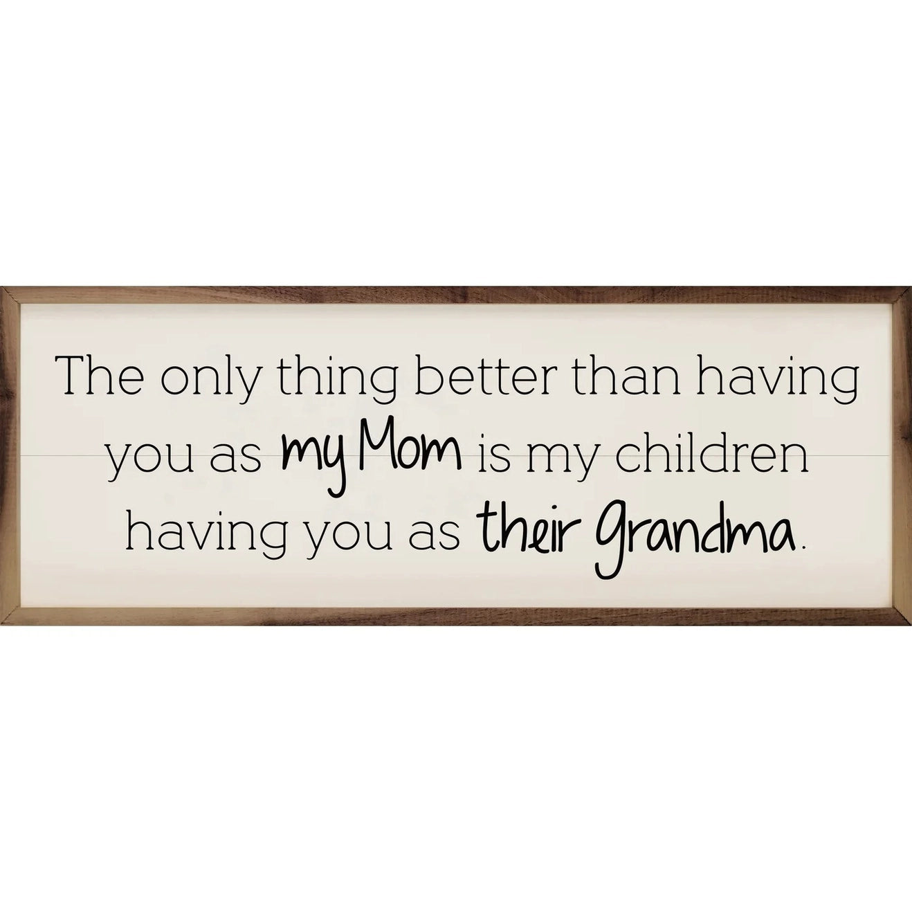 My Mom Their Grandma Framed Sign