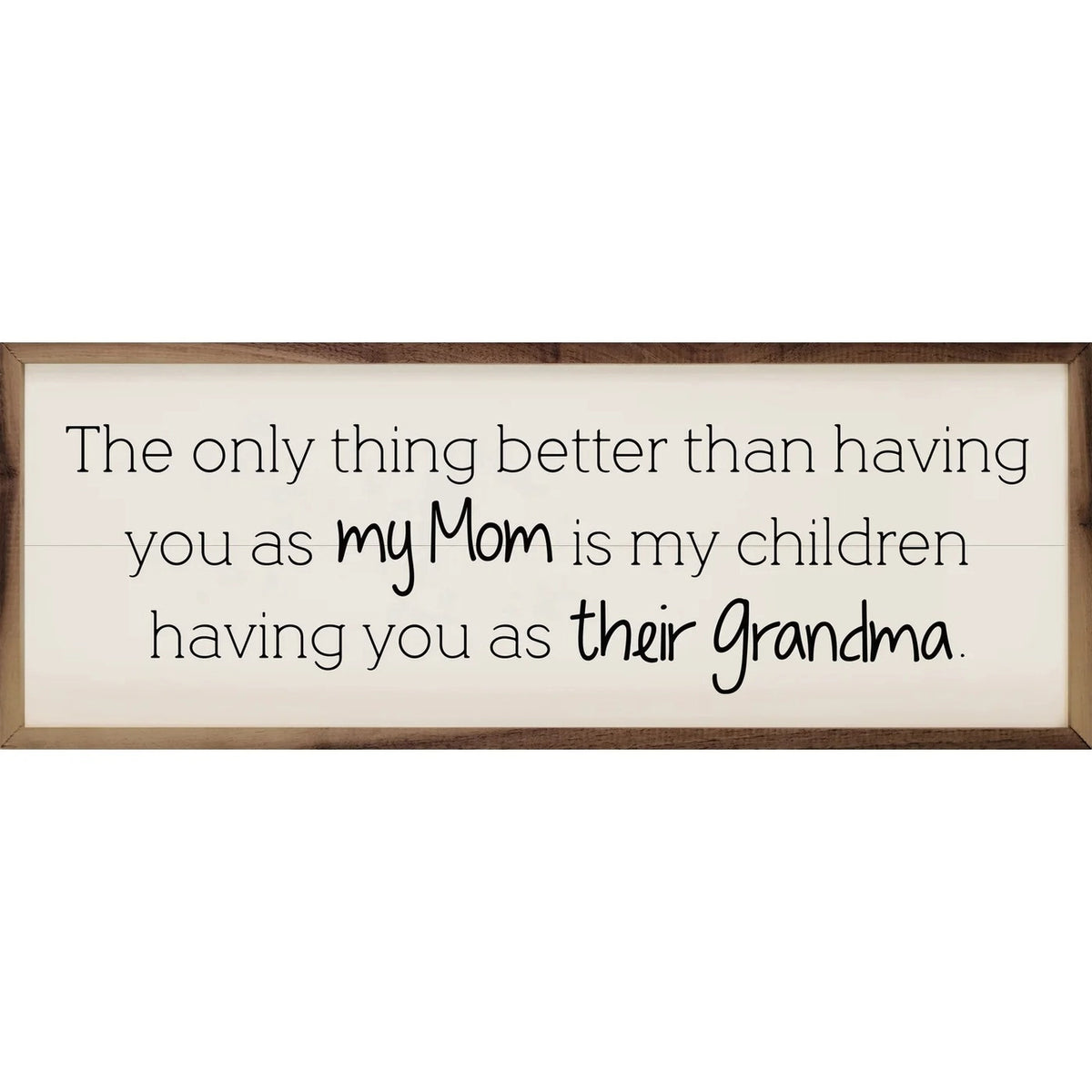 My Mom Their Grandma Framed Sign