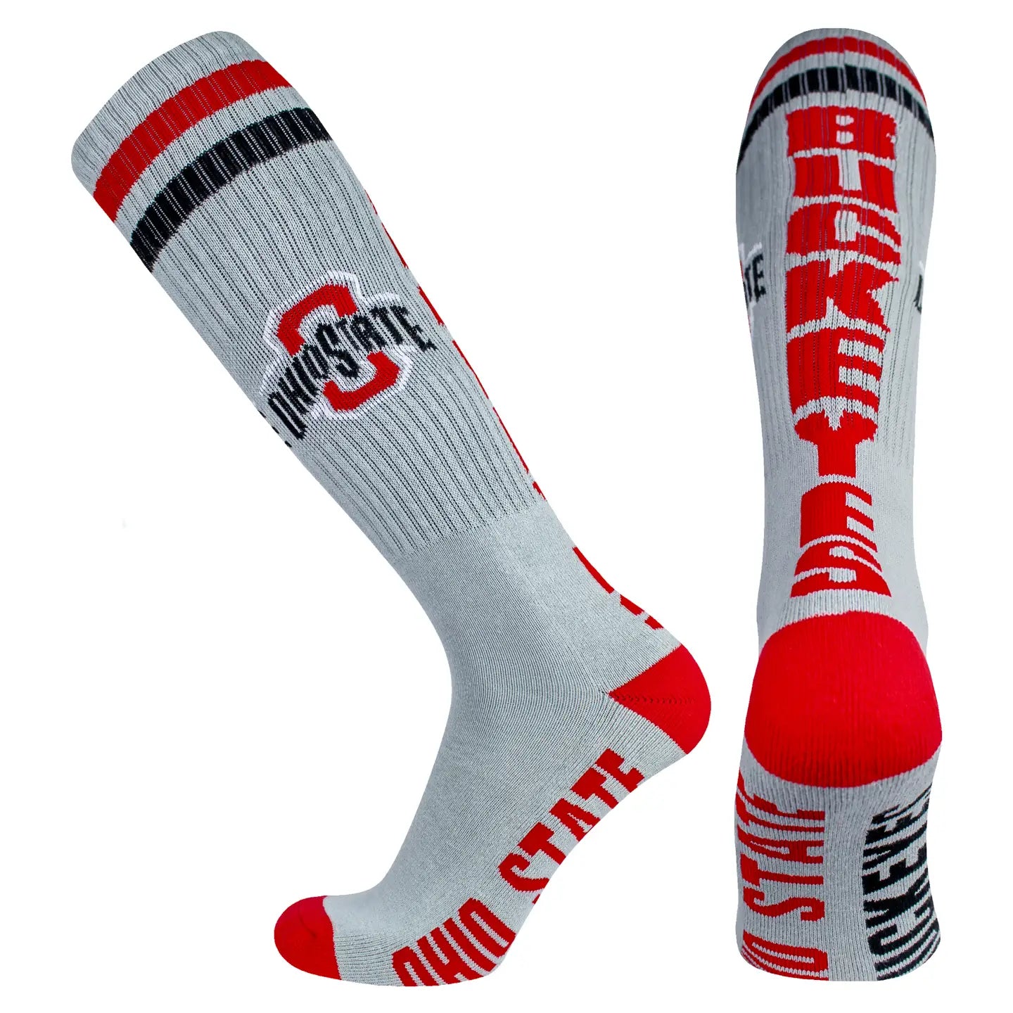 Ohio State Buckeyes Gray Tube Socks