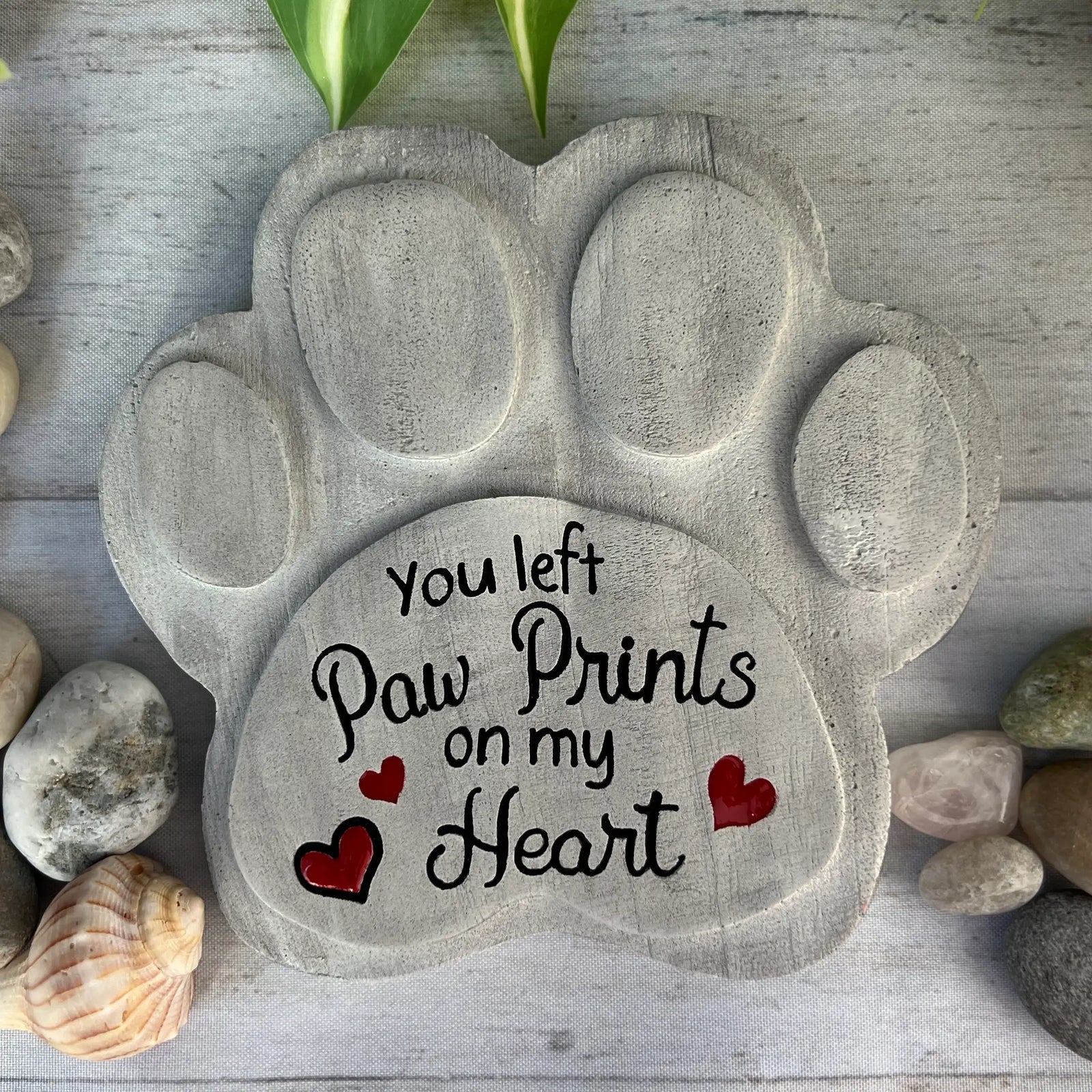 Paw Print Garden Stone