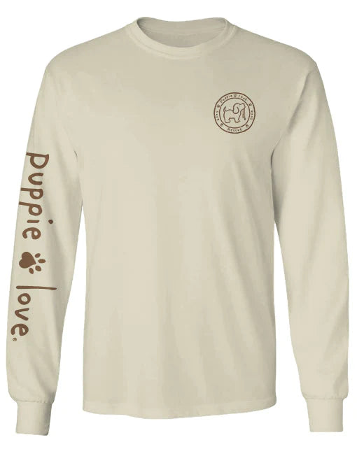 Puppie Love Neutral Colored Pup Long Sleeve