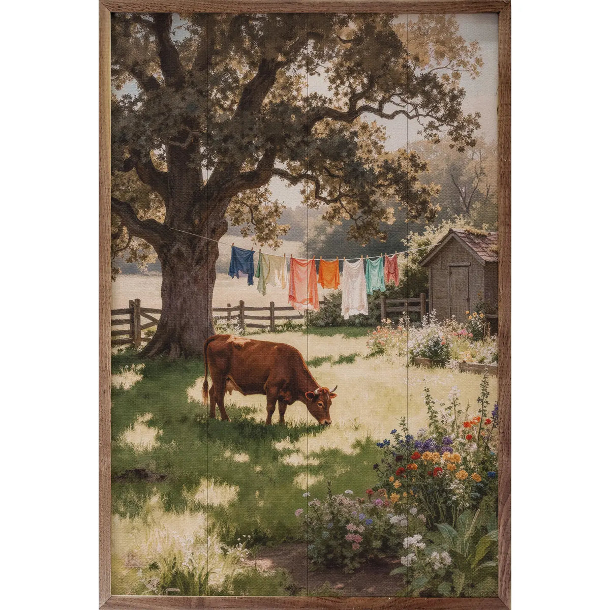 Laundry in the Backyard Framed Art - 2 Sizes