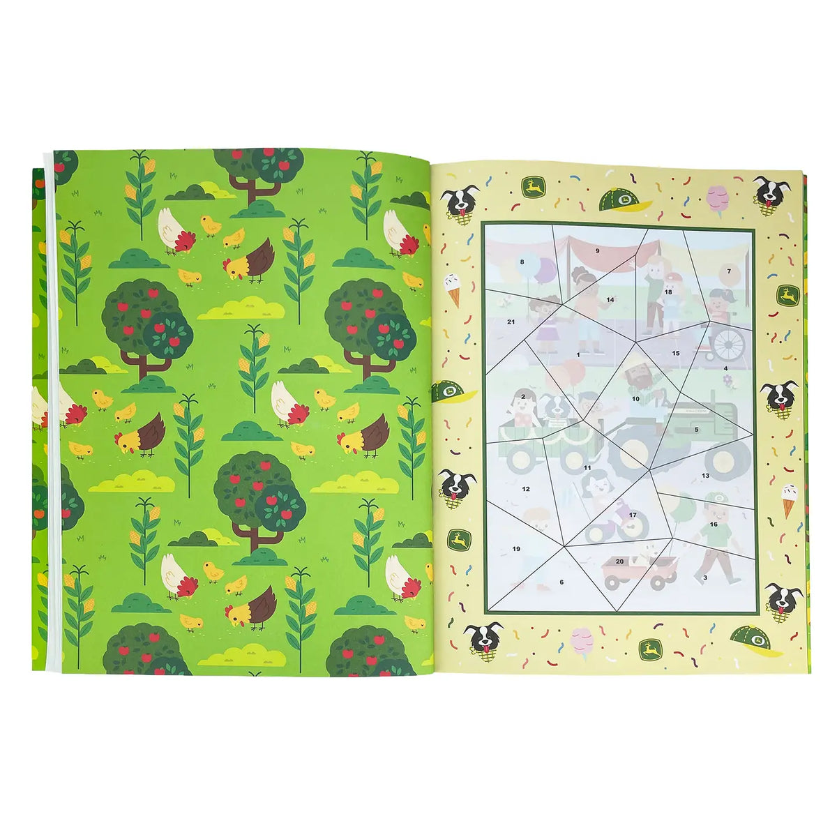 John Deere Sticker by Number Farm &amp; Friends