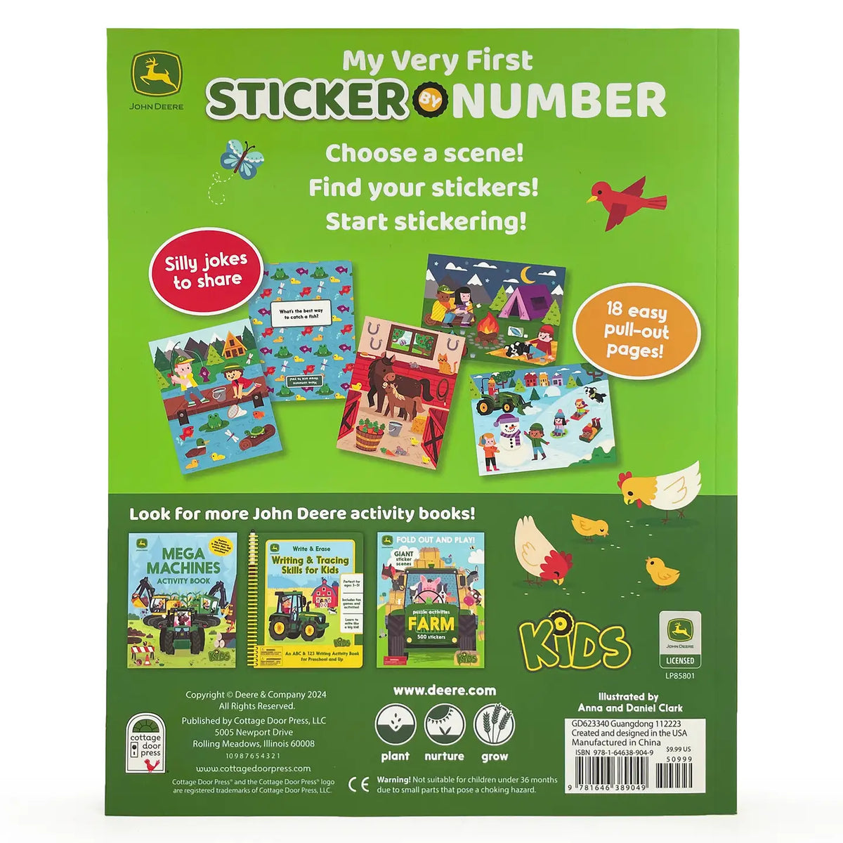 John Deere Sticker by Number Farm &amp; Friends