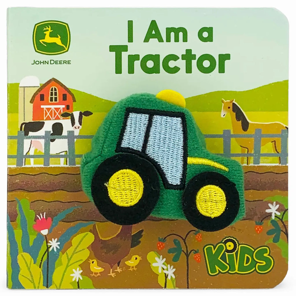 John Deere I Am A Tractor Finger Puppet Book - the olde farmstead