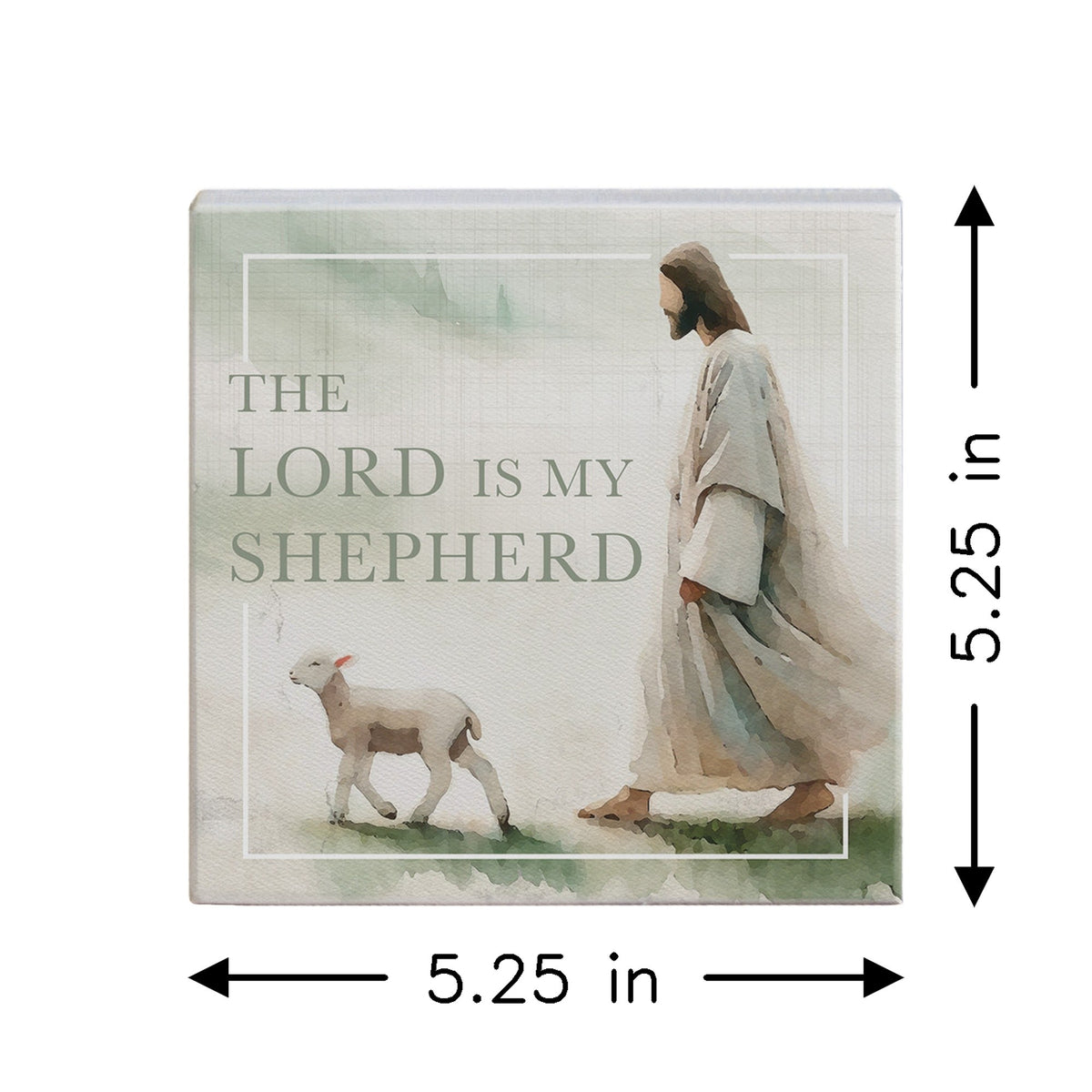 The Lord is my Shepherd Wood Block Sign
