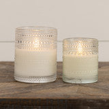 Dotted Glass 3D Flame Candle - 2 Sizes