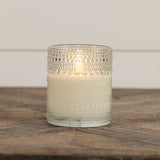 Dotted Glass 3D Flame Candle - 2 Sizes