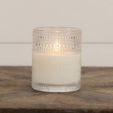 Dotted Glass 3D Flame Candle - 2 Sizes