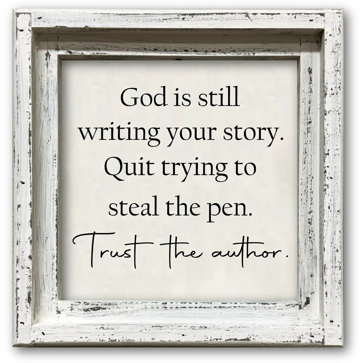 Trust the Author Framed Canvas