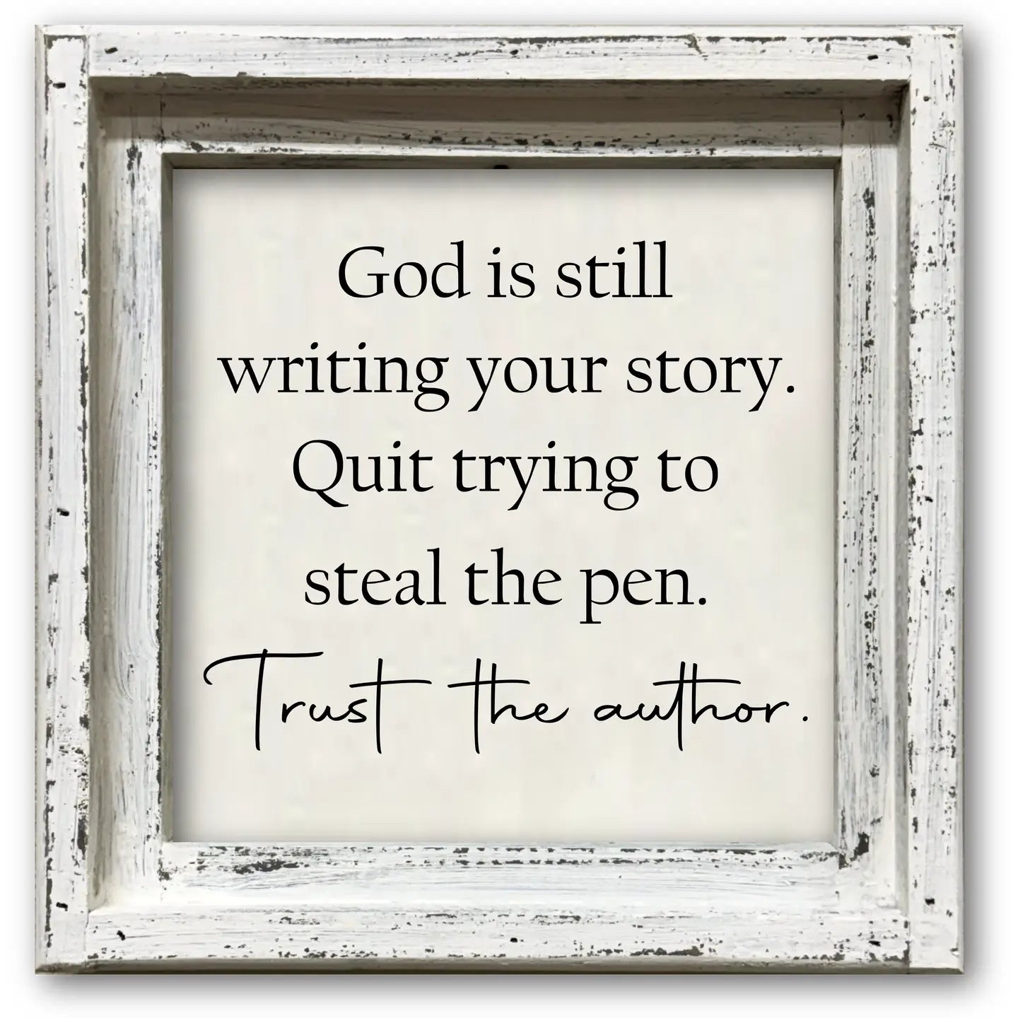 Trust the Author Framed Canvas