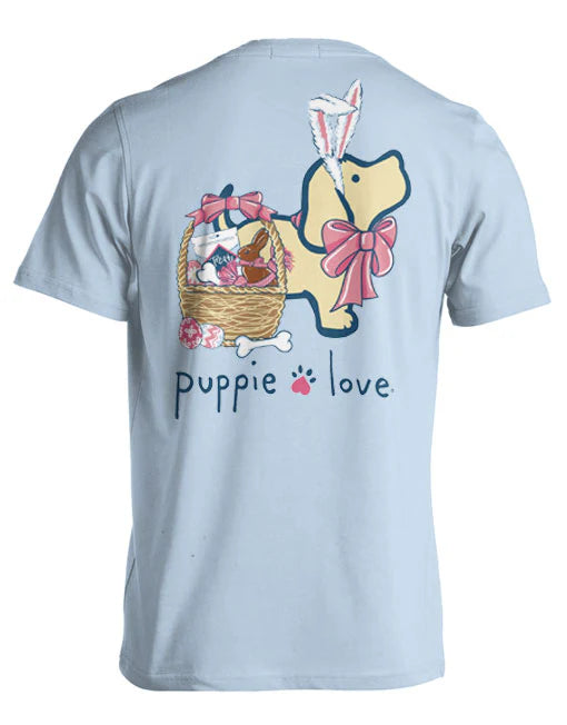 Puppie Love Easter Basket Pup Tee