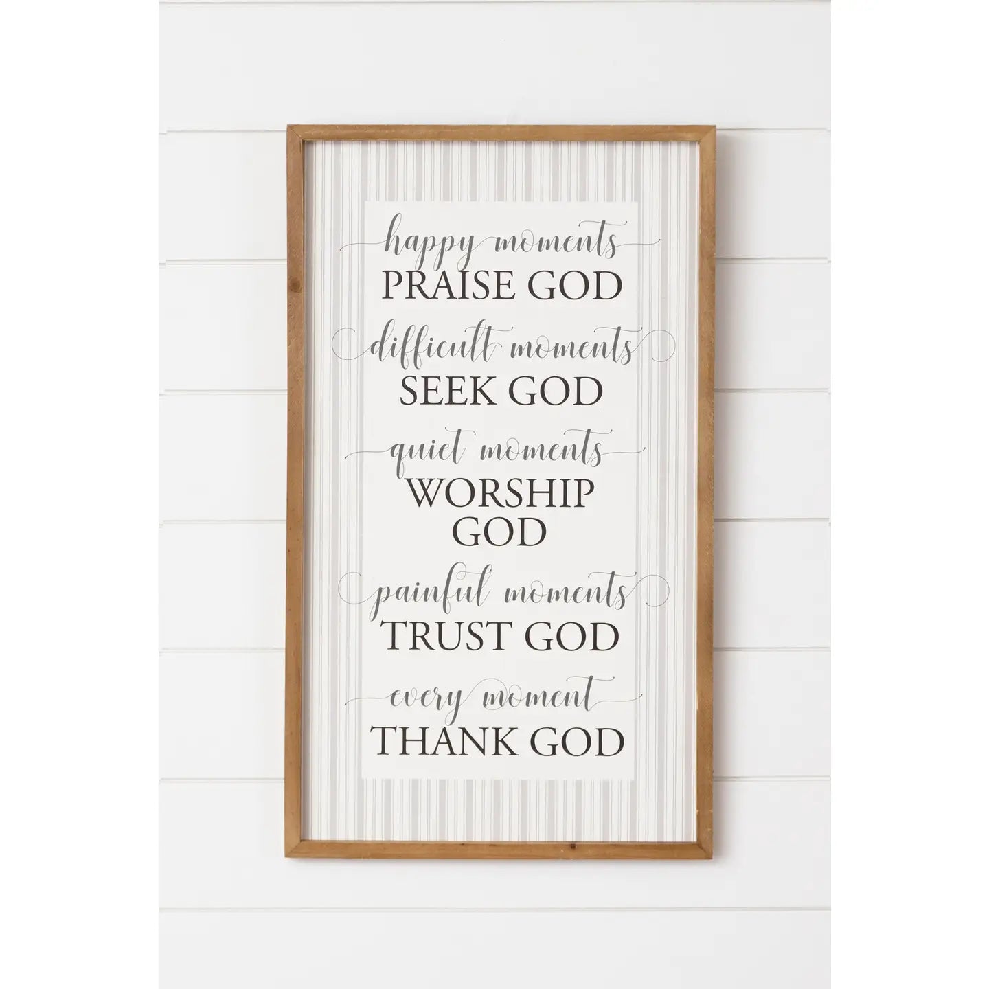 Praise God Framed Sign