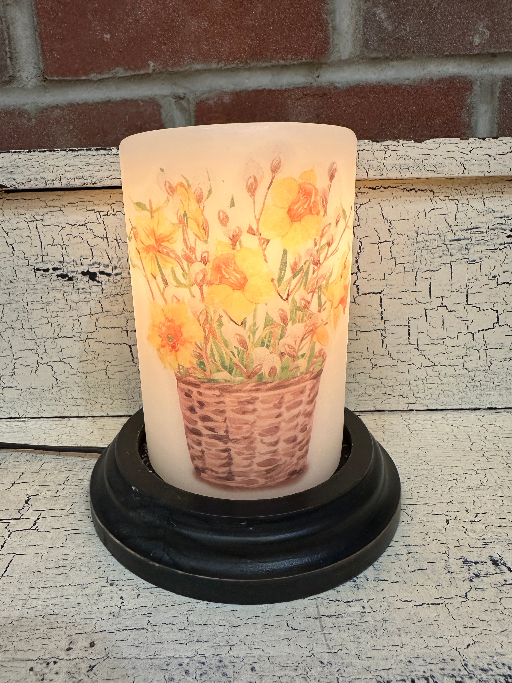 Spring Daffodil Blooms Candle Sleeve