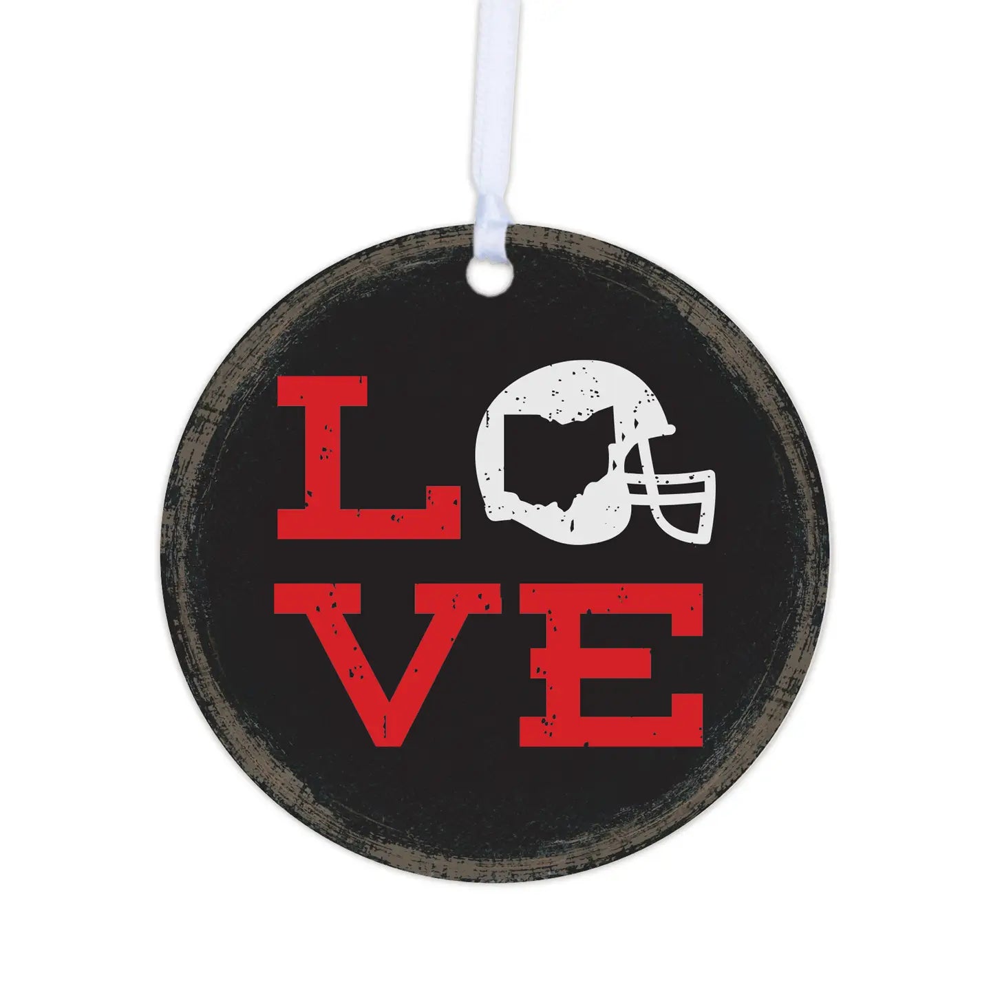 Love Ohio Football Ornament