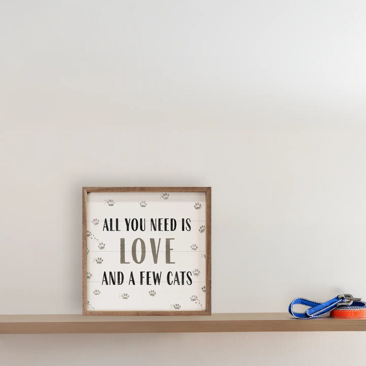 Love and Cats Framed Sign