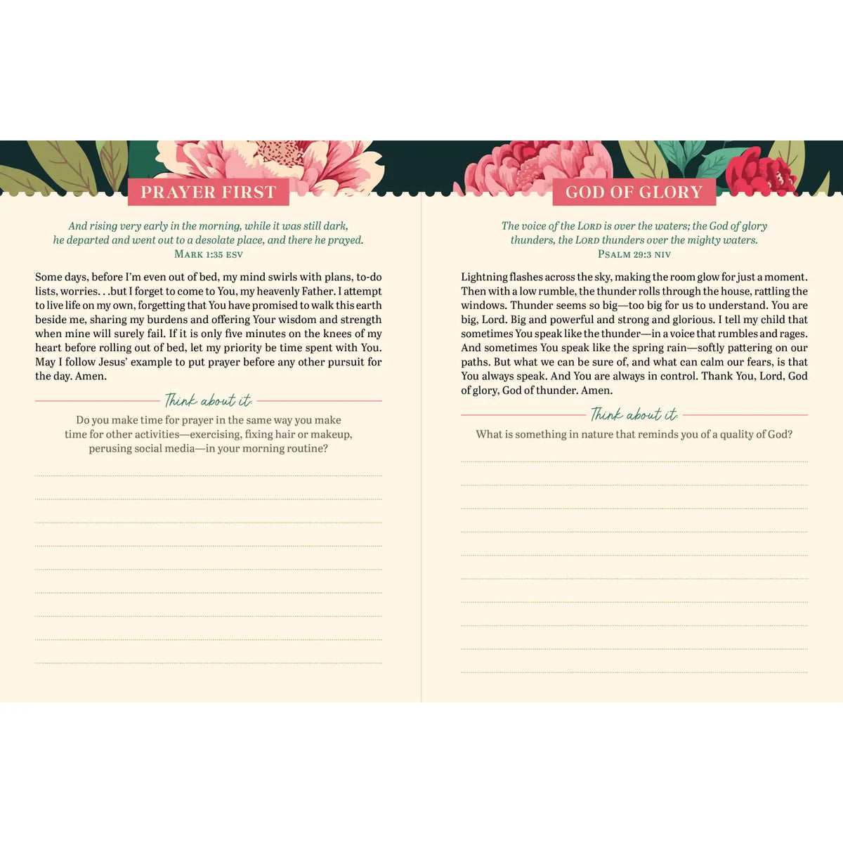 3 Minute Prayers for Women Journal