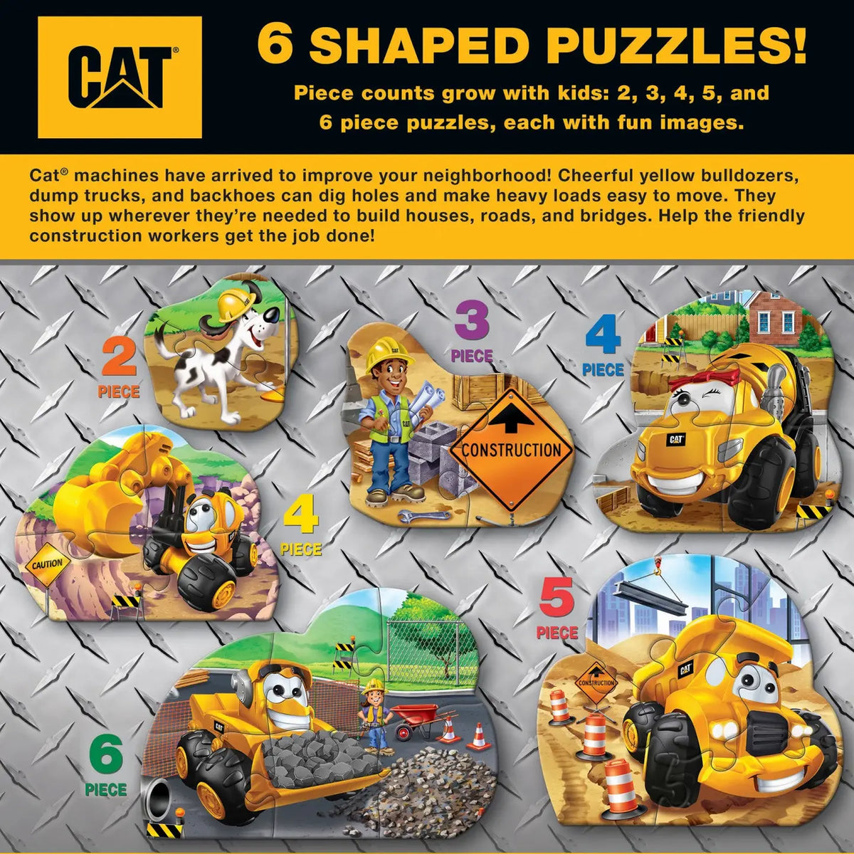 Caterpillar 6 Pack mini puzzles